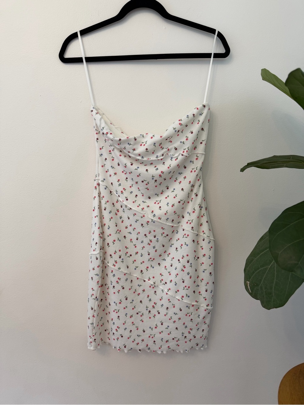 Princess Polly White Strapless Dress with Floral print